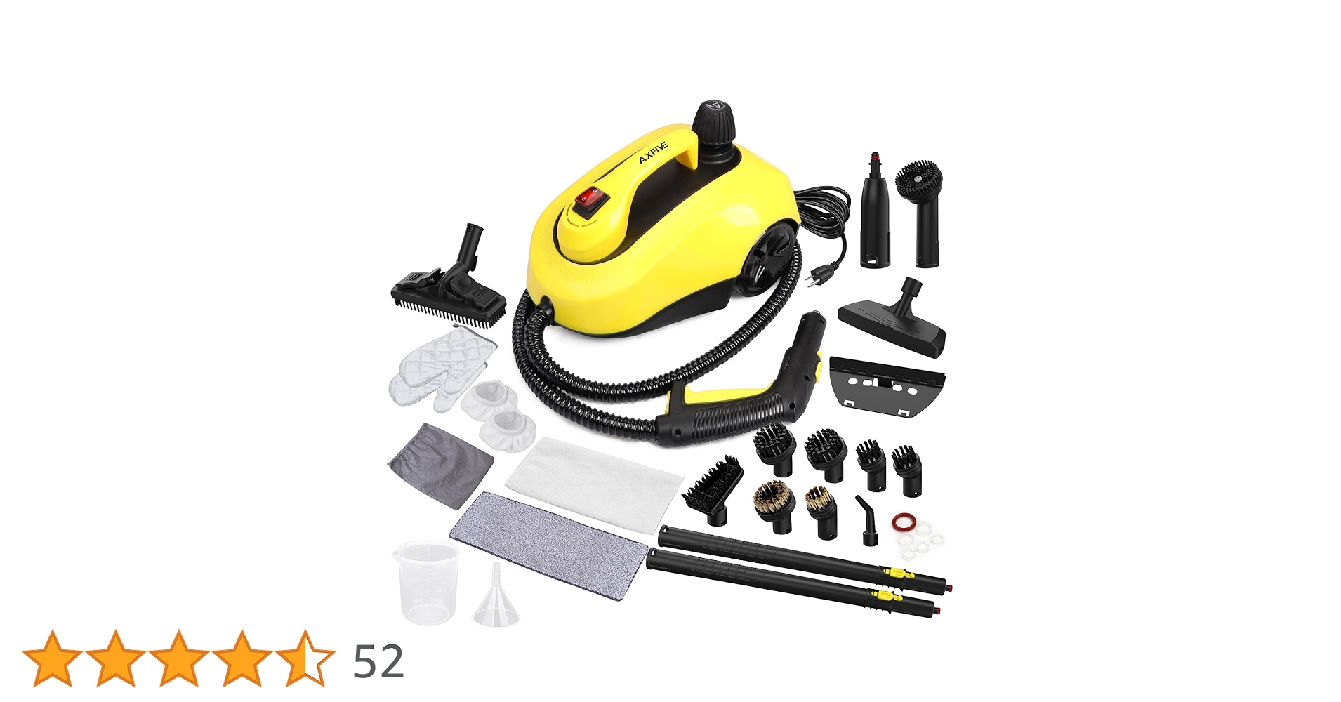 Amazon | AXFIVE スチームクリーナー 高耐久キャニスタースチーマー 28